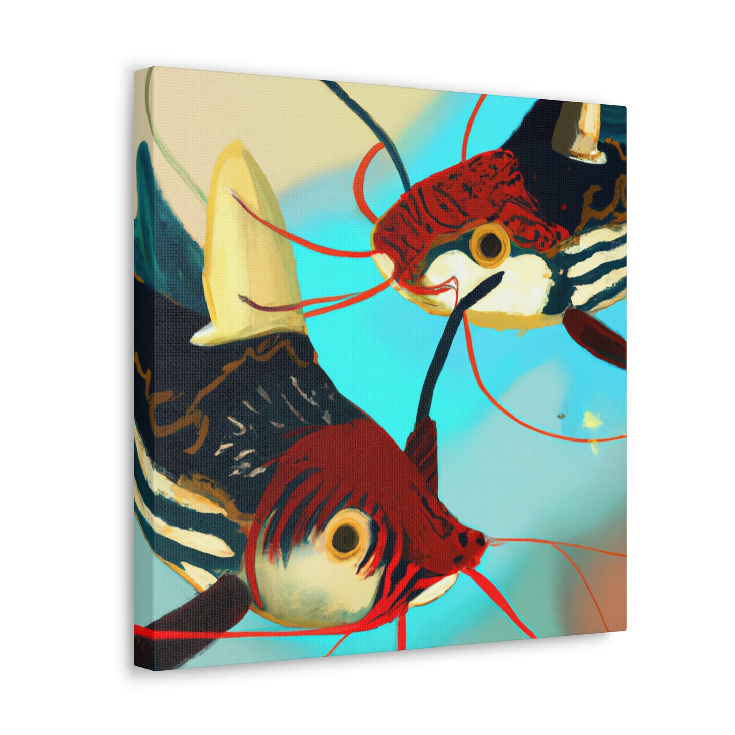 Catfish in Art Deco - Canvas