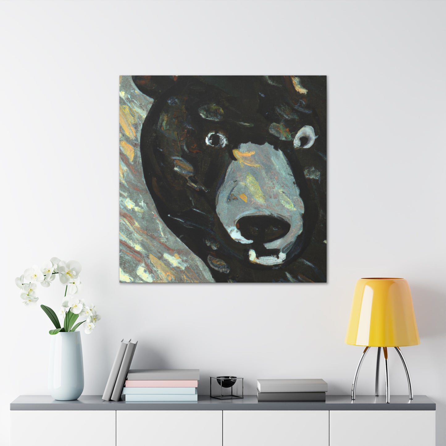 "Asiatic Black Bear Majesty" - Canvas