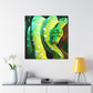 Green Tree Python Slither - Canvas