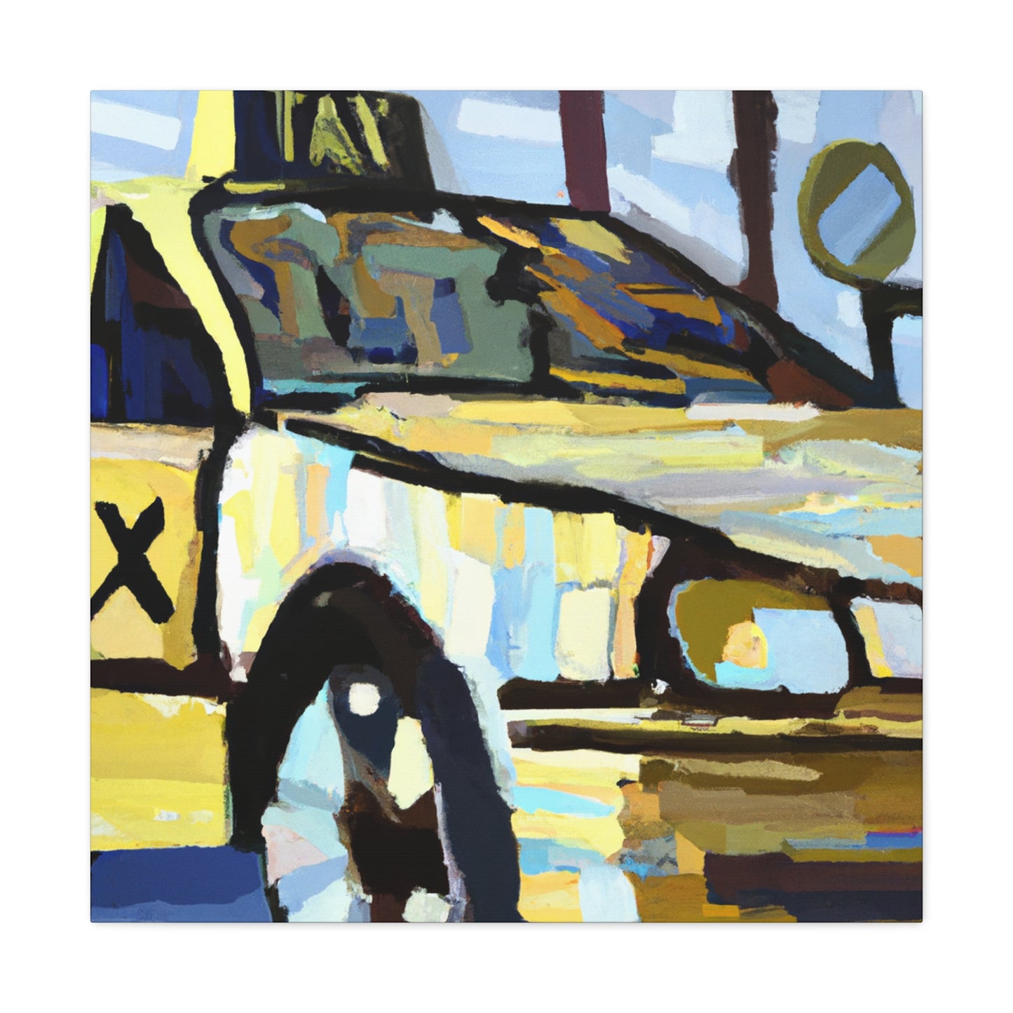 Taxi at Midnight - Canvas