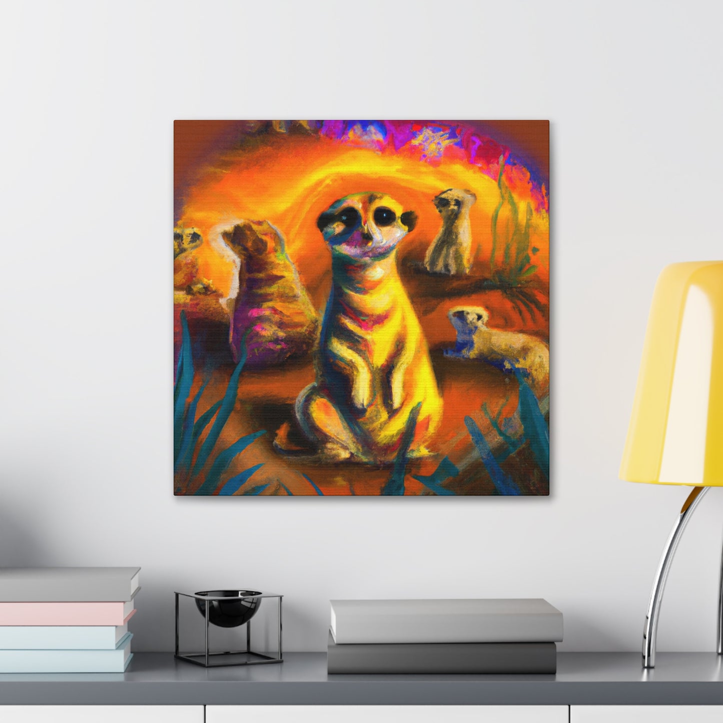 Meerkat Majesty Triumphant - Canvas