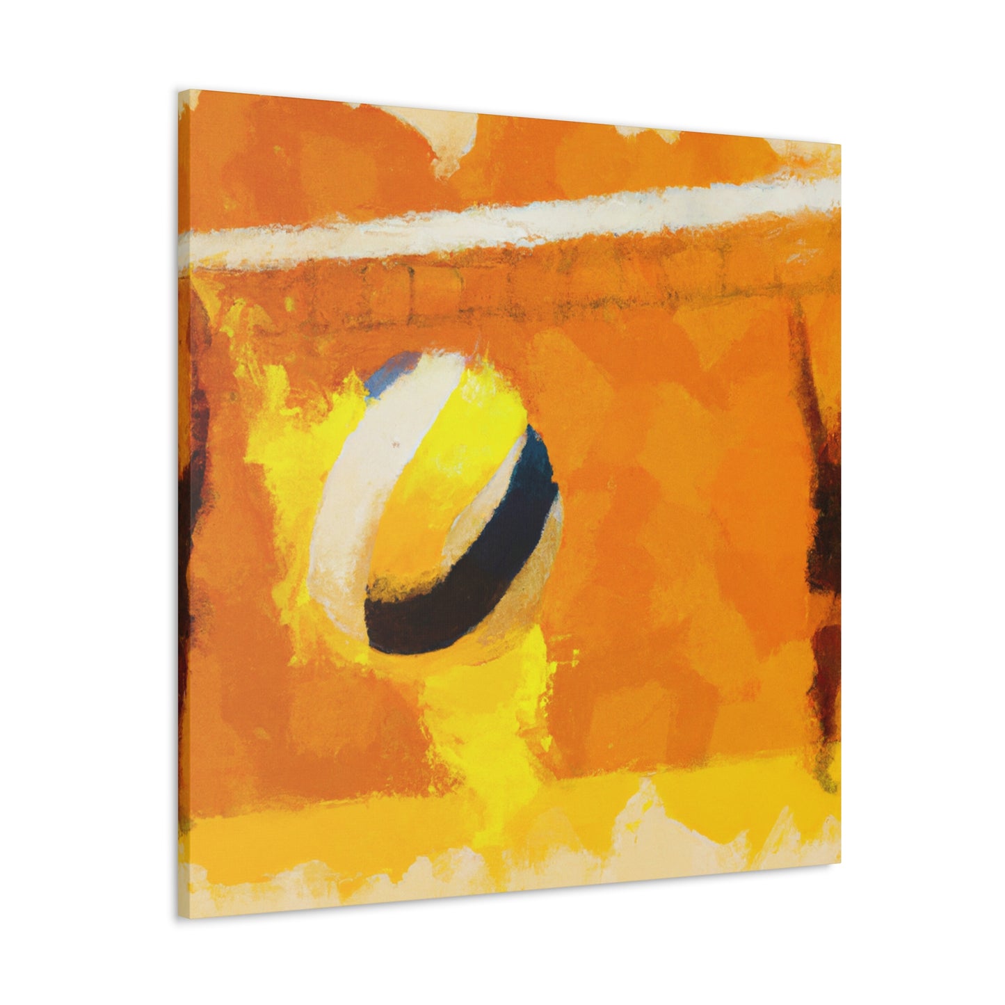 "Vibrant Volleyball Passion" - Canvas