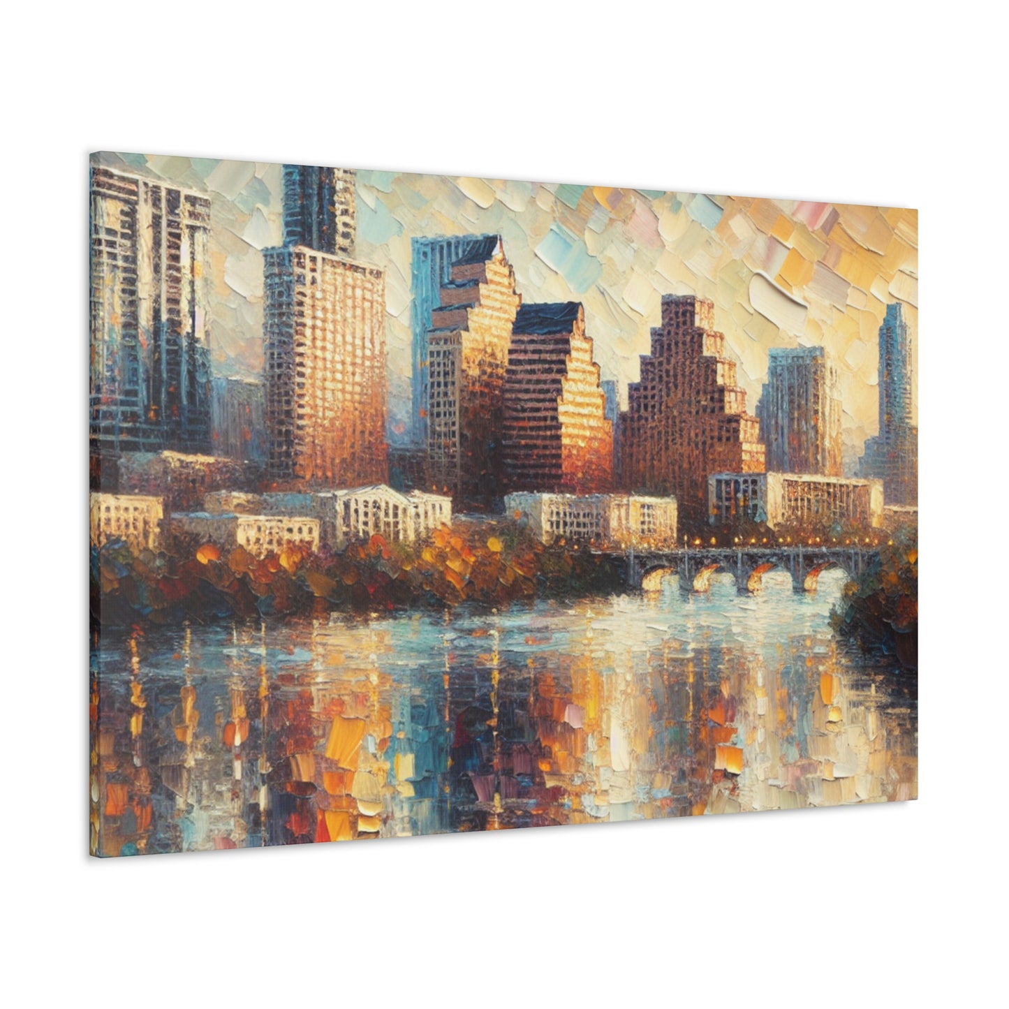 "Lively Shades of Austin" - Canvas