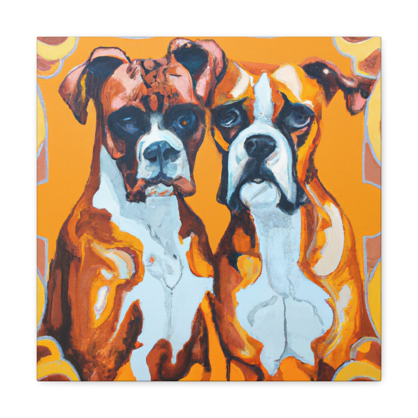 "Boxers in Motion Blur" - Canvas