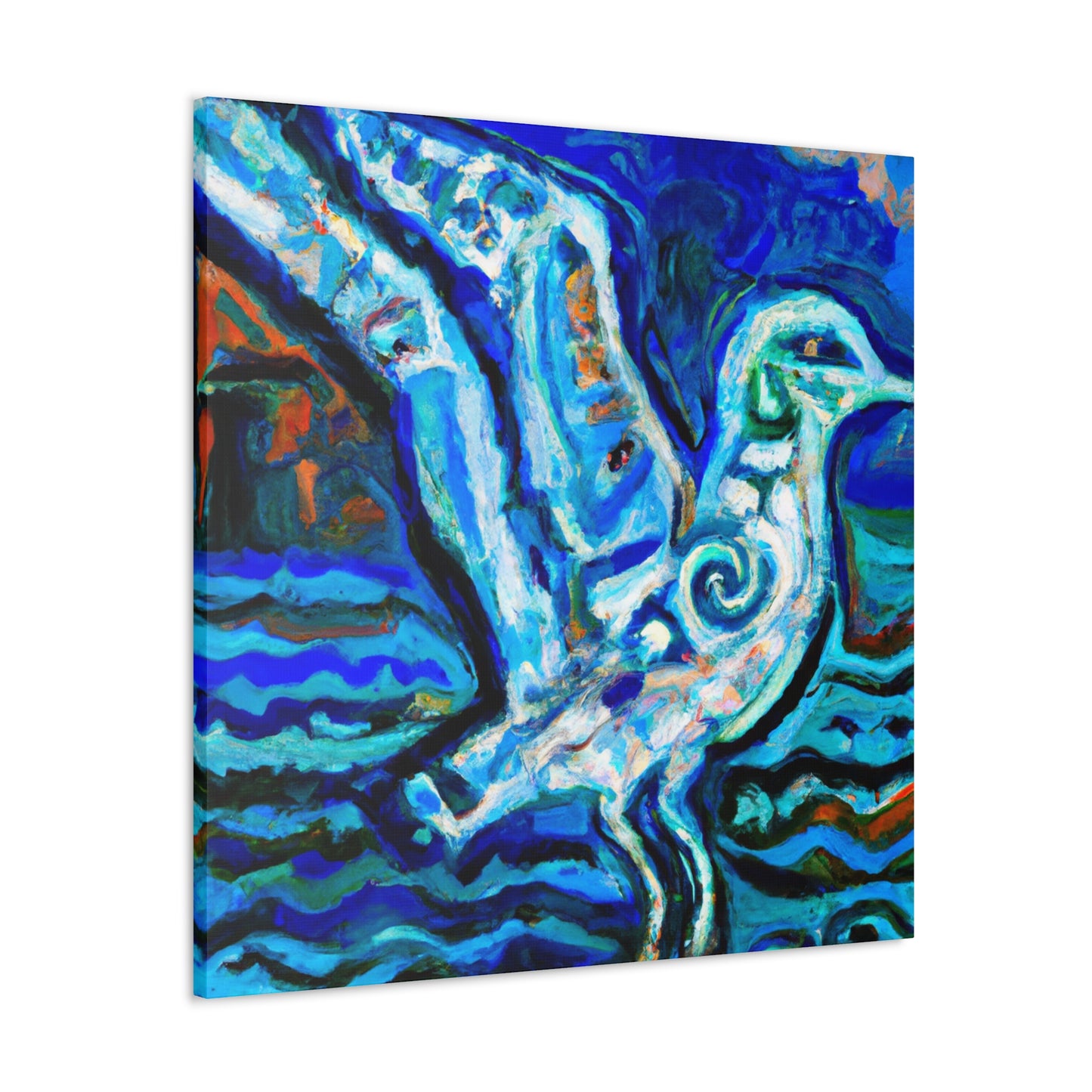 Seagulls on the Shore - Canvas