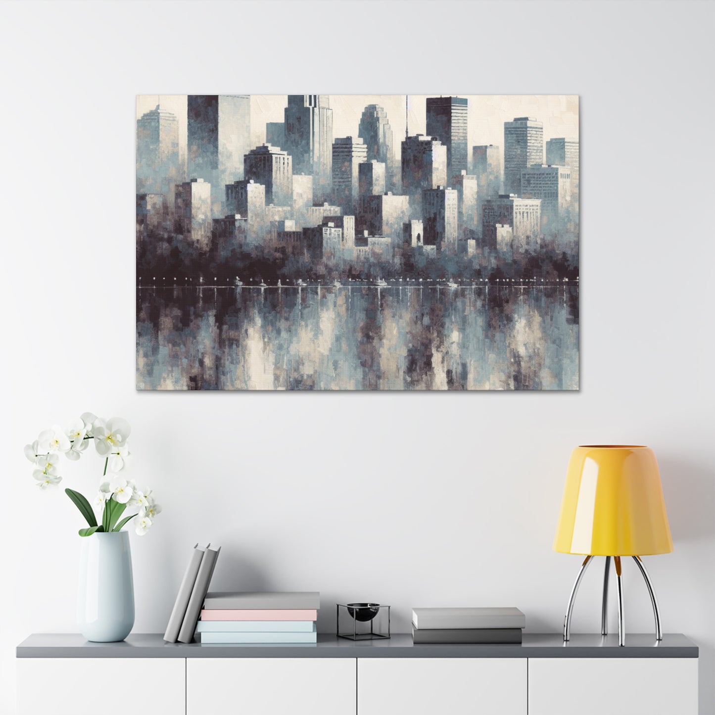 Cityscape Symphony Journey Home - Canvas