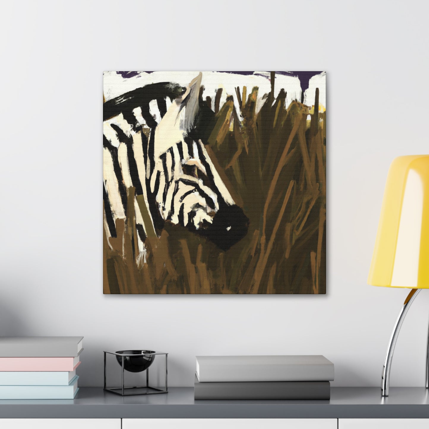 "Zebra in Transition Space" - Canvas