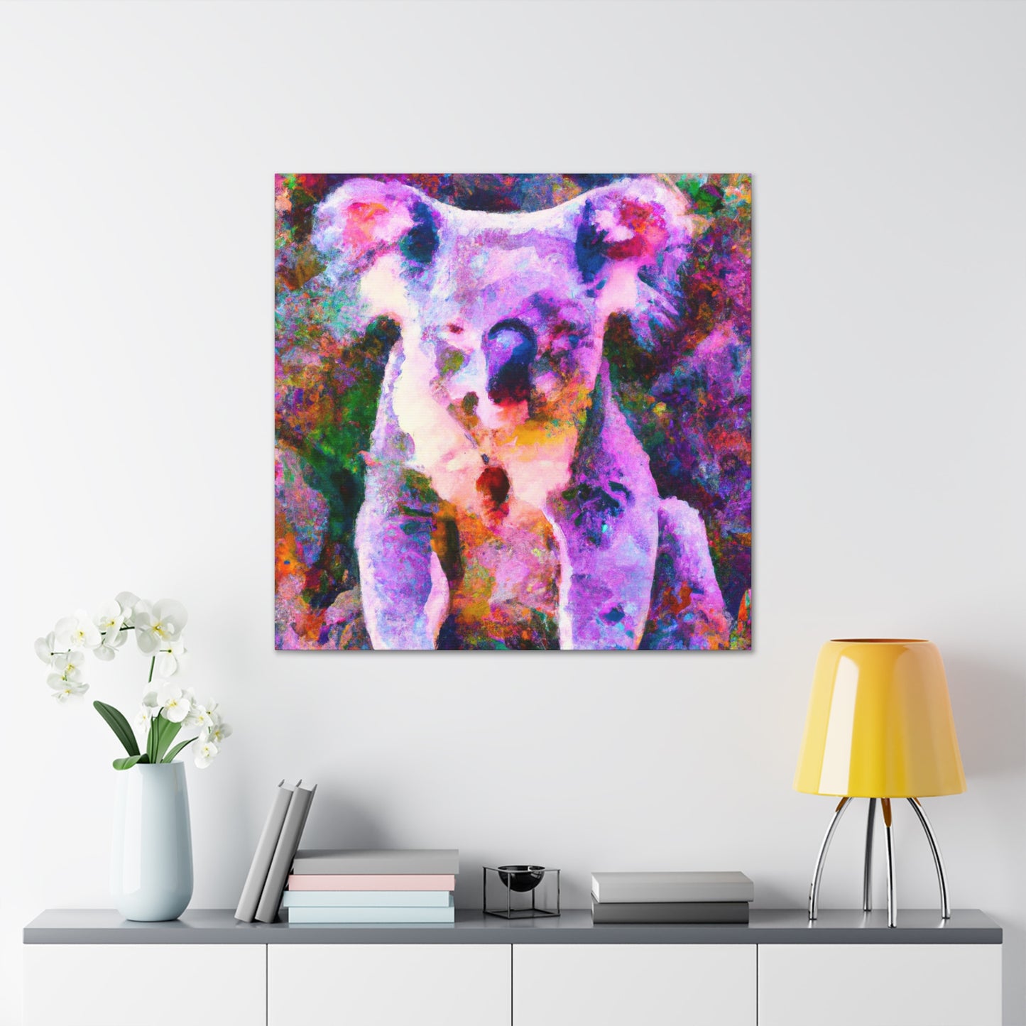 "Koala in Impressionist Hues" - Canvas