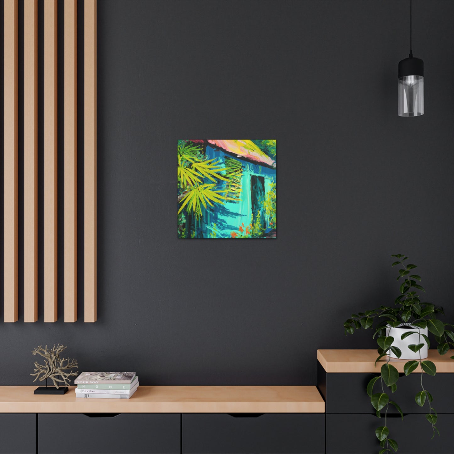 Vibrant Brushstroke Symphony - Canvas