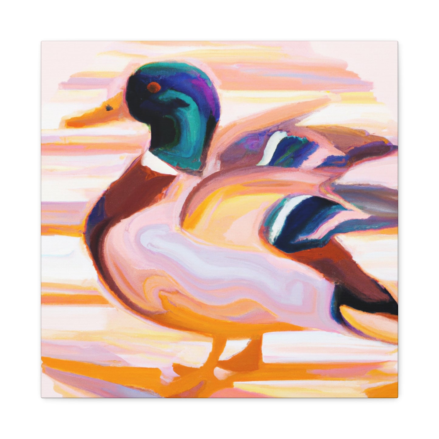 Mallard in Moonlight - Canvas