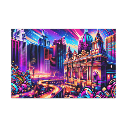 High Stakes Cityscape - Canvas