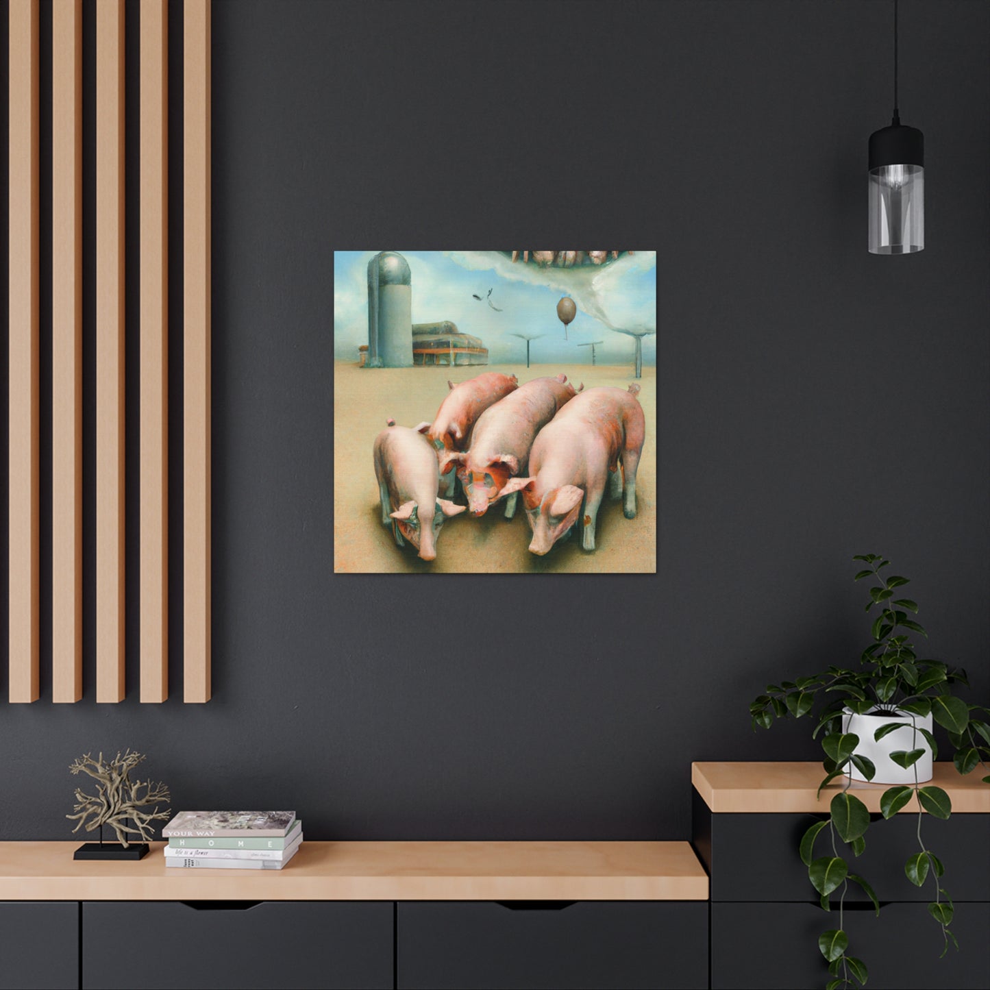 Pig in Levitation - Canvas