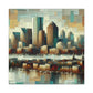 "Harbor Hues of Boston" - Canvas