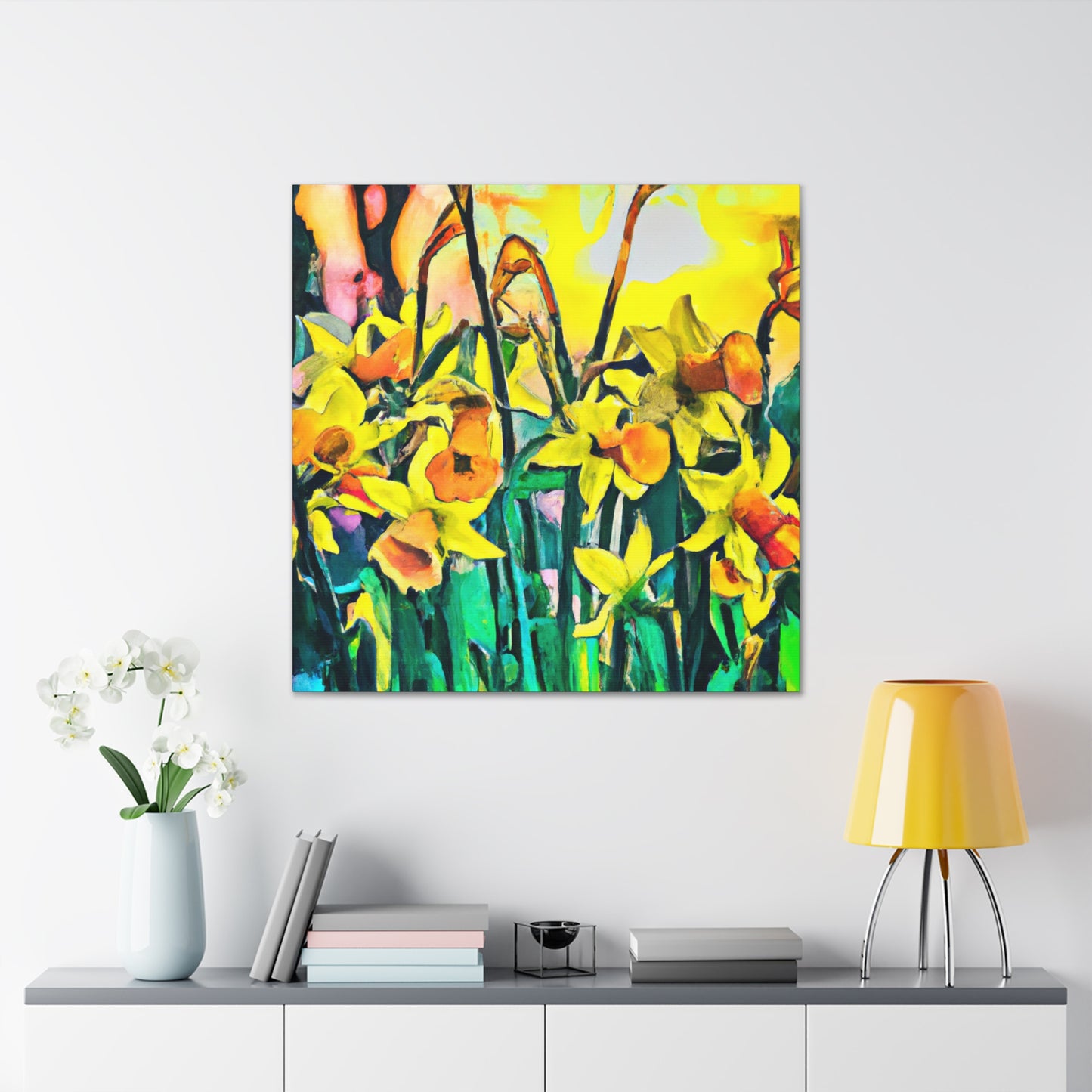 "A Bursting Daffodil" - Canvas