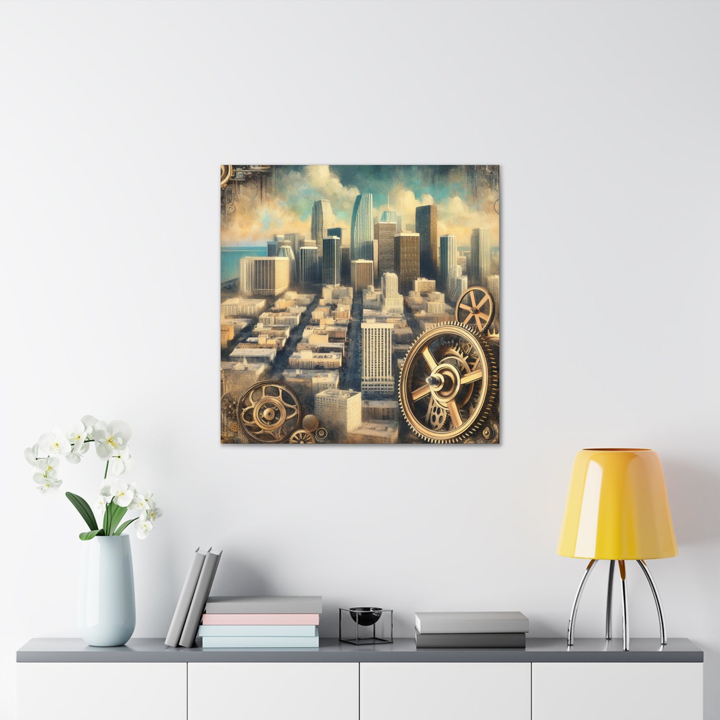 "Aetherial Miami Metropolis" - Canvas