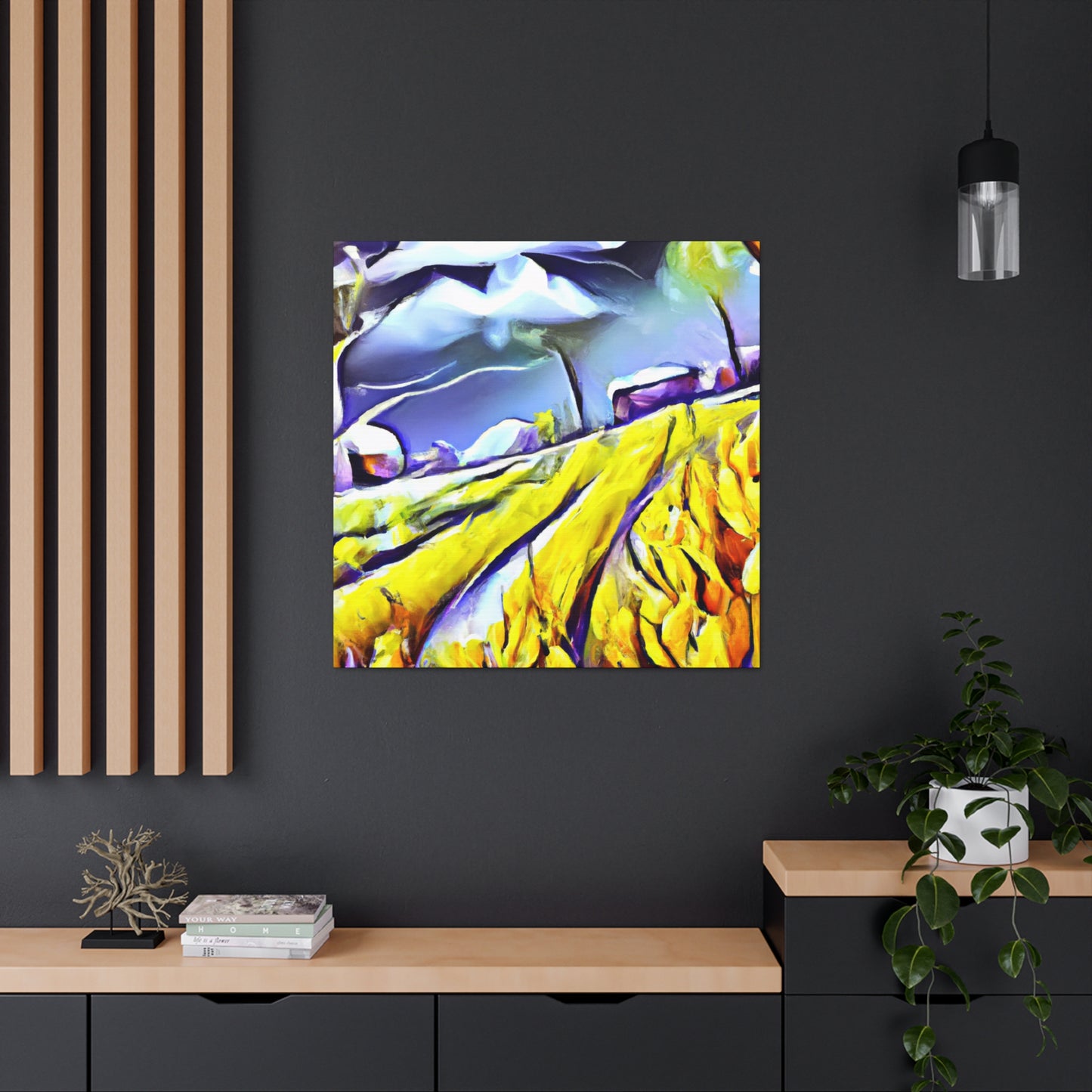 Crop Fields Ablaze - Canvas