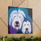 "Surreal Old English Sheepdog". - Canvas