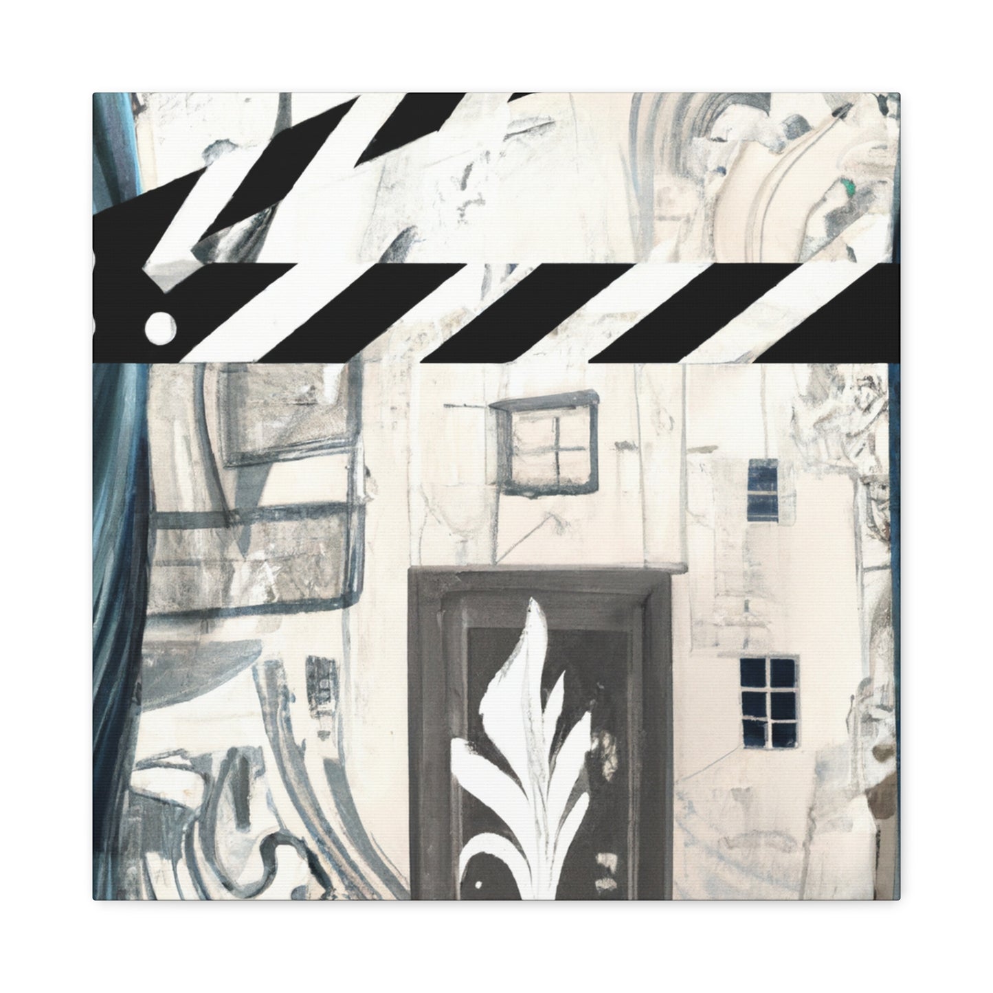 "Clapboard Cinema Splendor" - Canvas