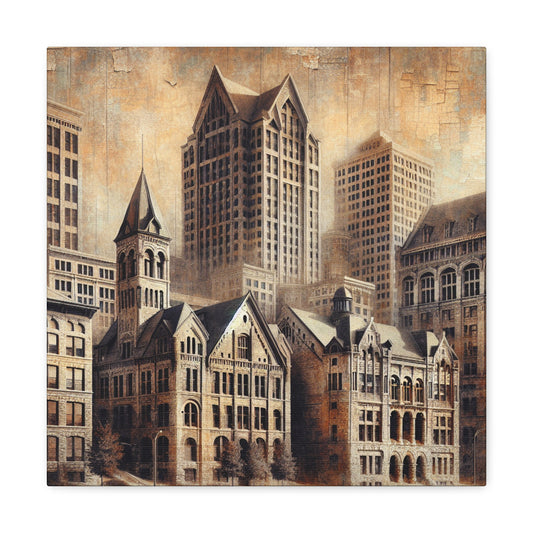 "Urban Serenity: Milwaukee Essence" - Canvas