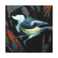 Tufted Titmouse Fauvism - Canvas