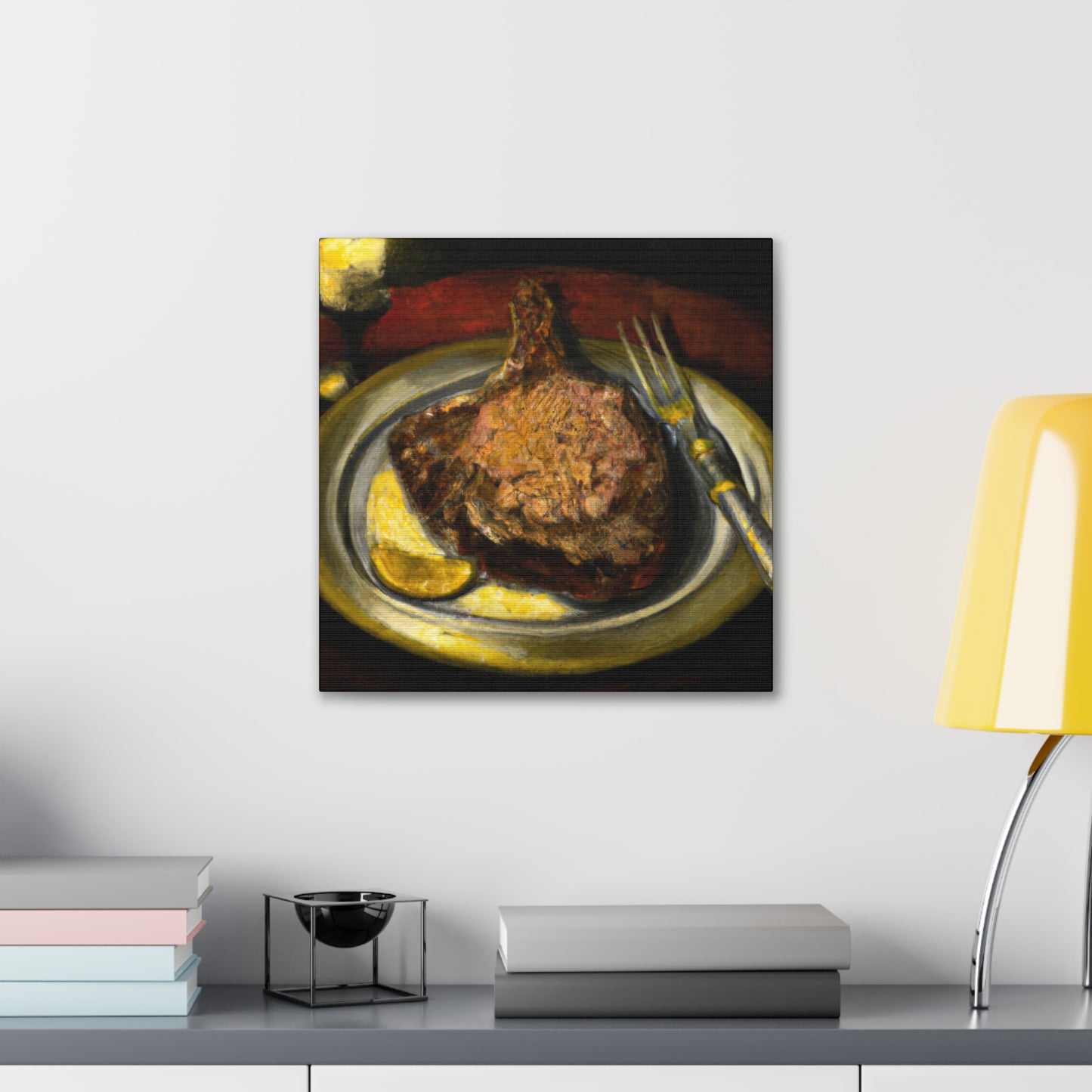 "Steak in Neoclassicism" - Canvas