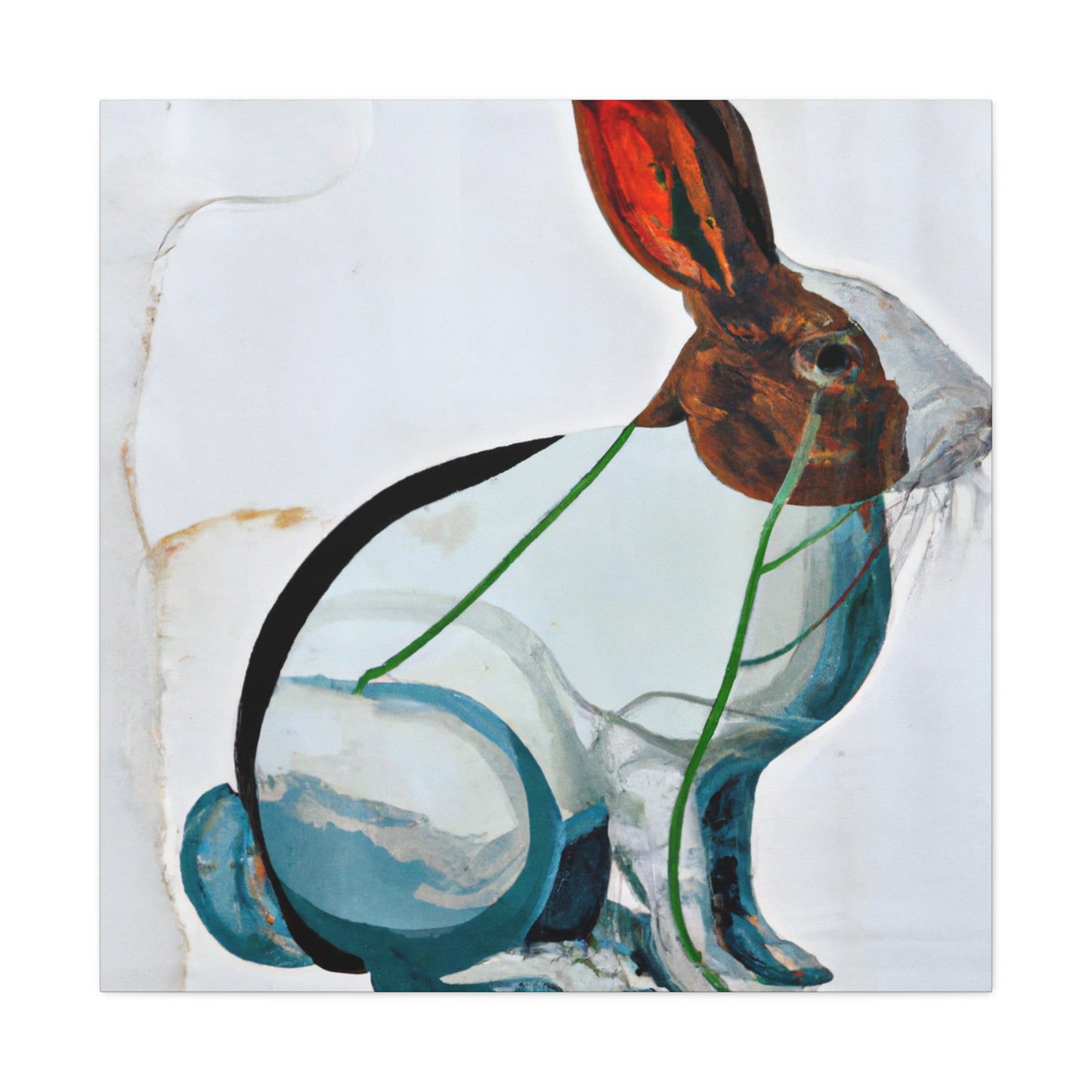 "Rabbit in Art Deco" - Canvas