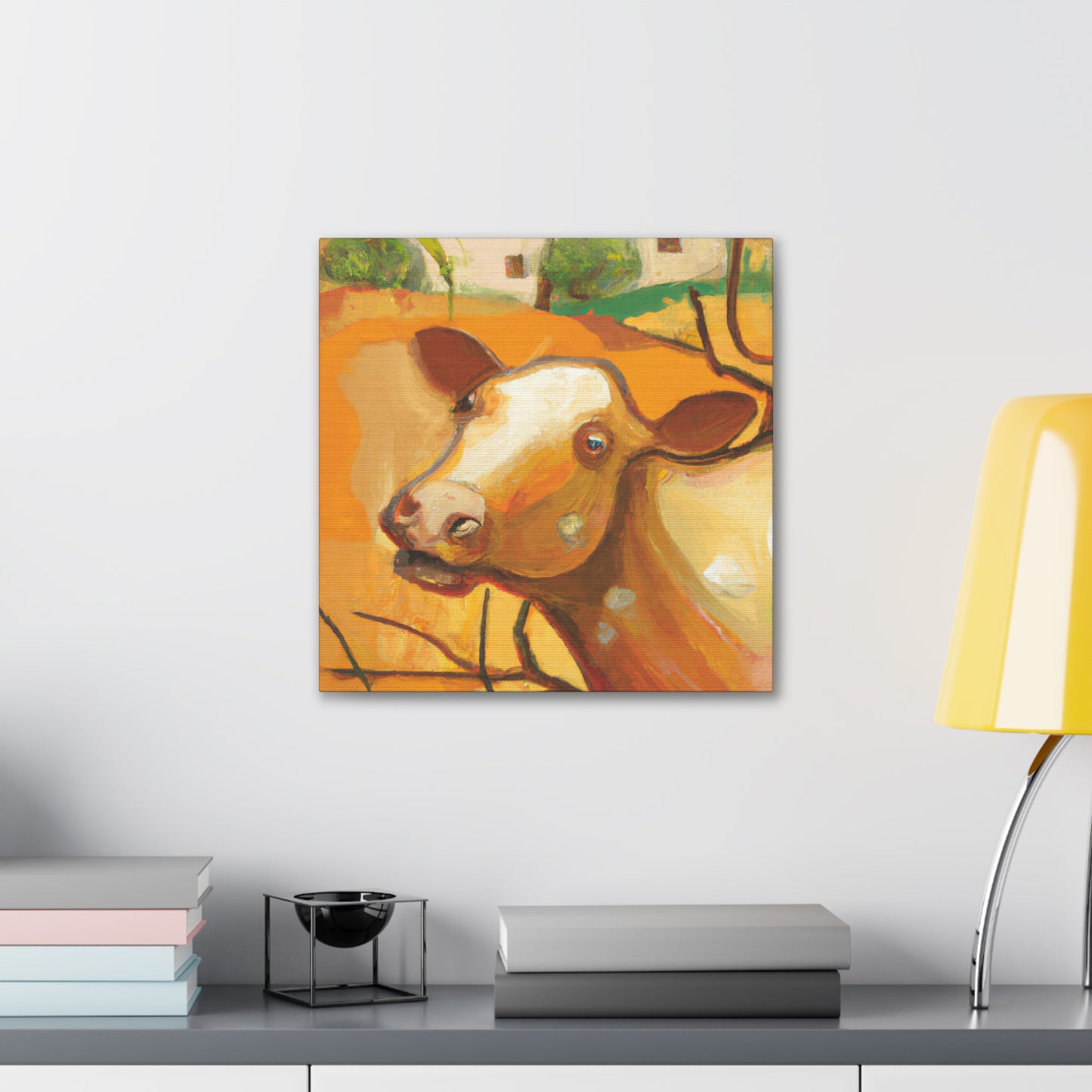 Jersey Cattle Dreamscape - Canvas