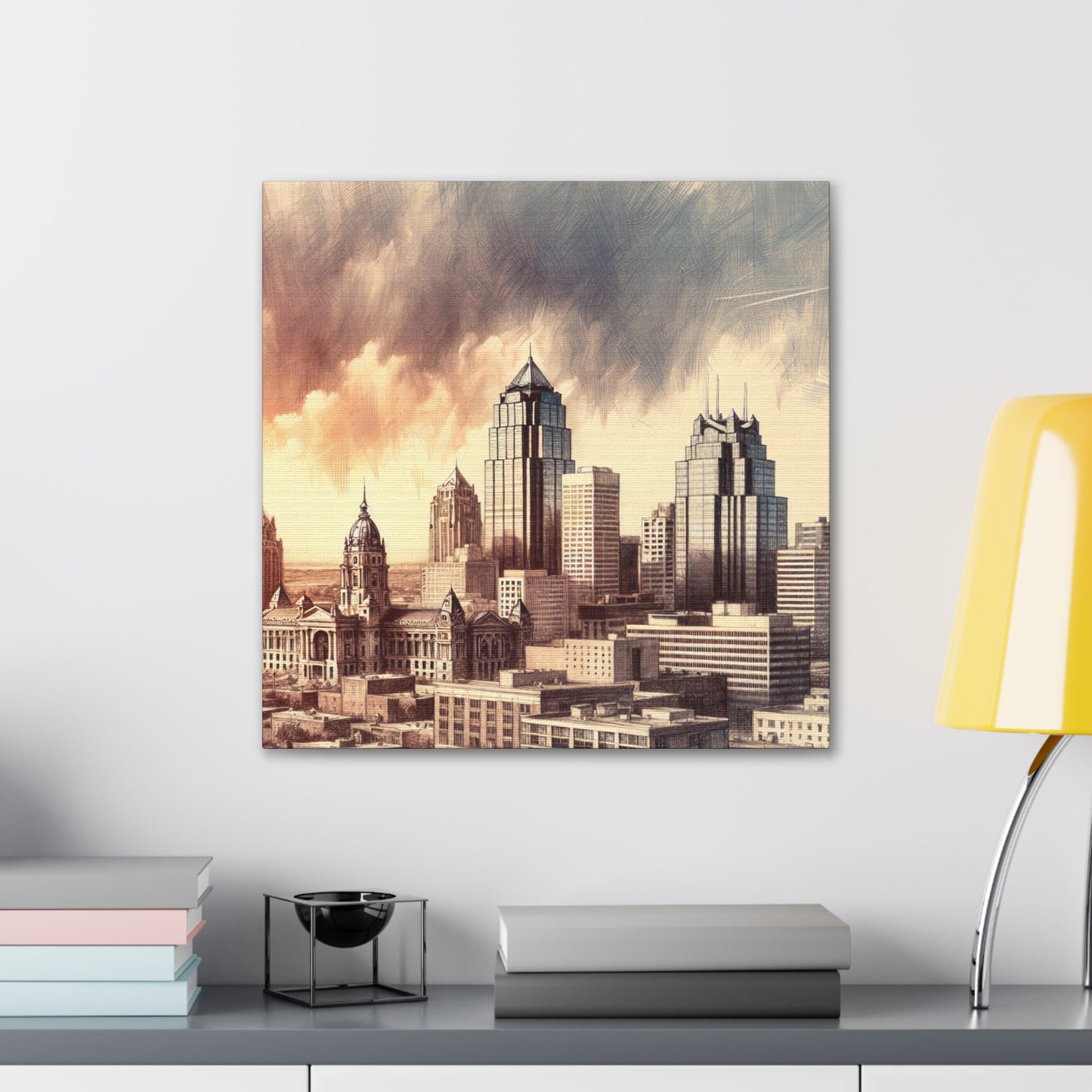 "Urban Kaleidoscope: Kansas City" - Canvas