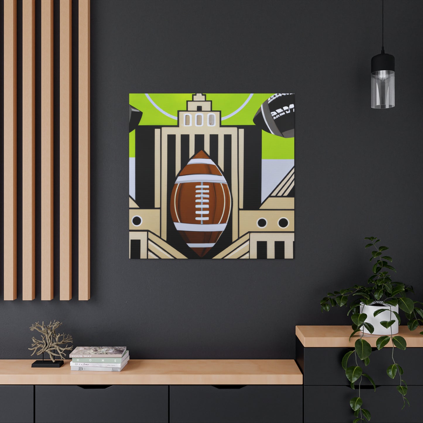 "Football's Gleaming Splendor" - Canvas