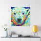 Polar Bear in Fauve - Canvas