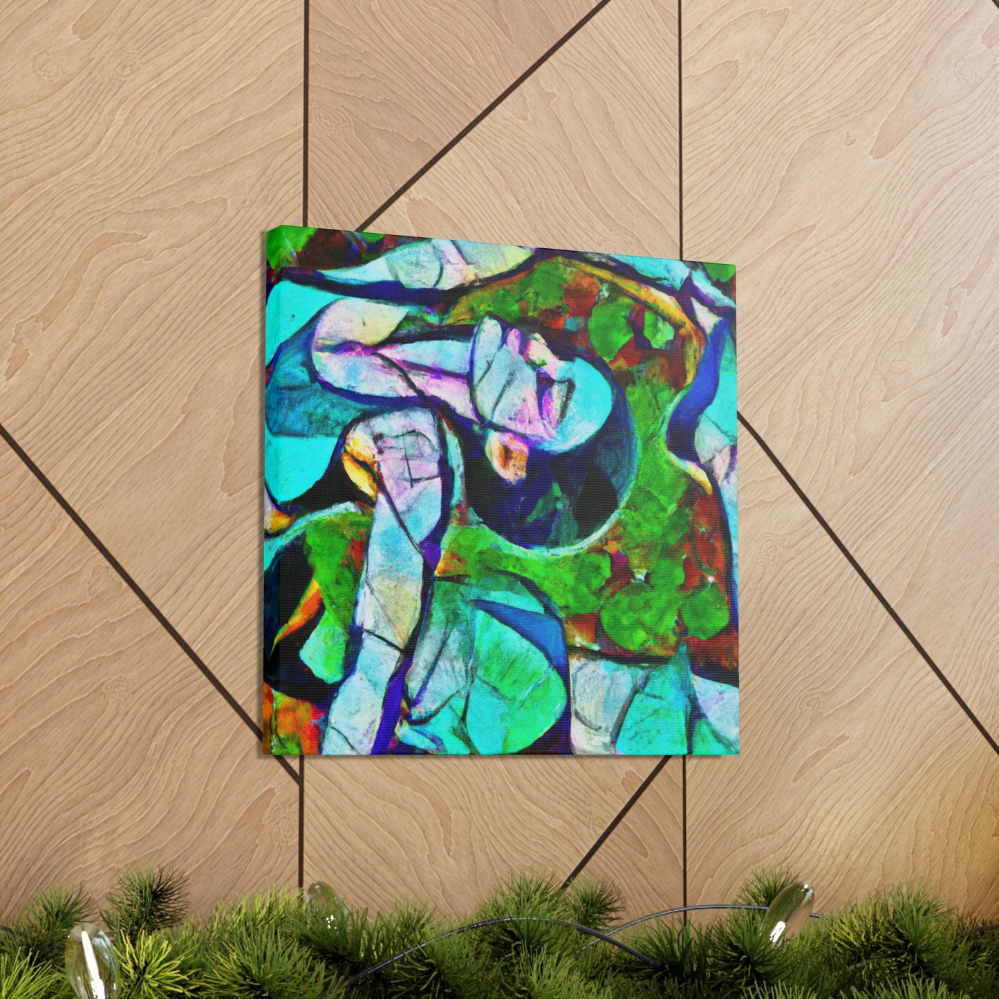 "Gymnasts in Motion" - Canvas