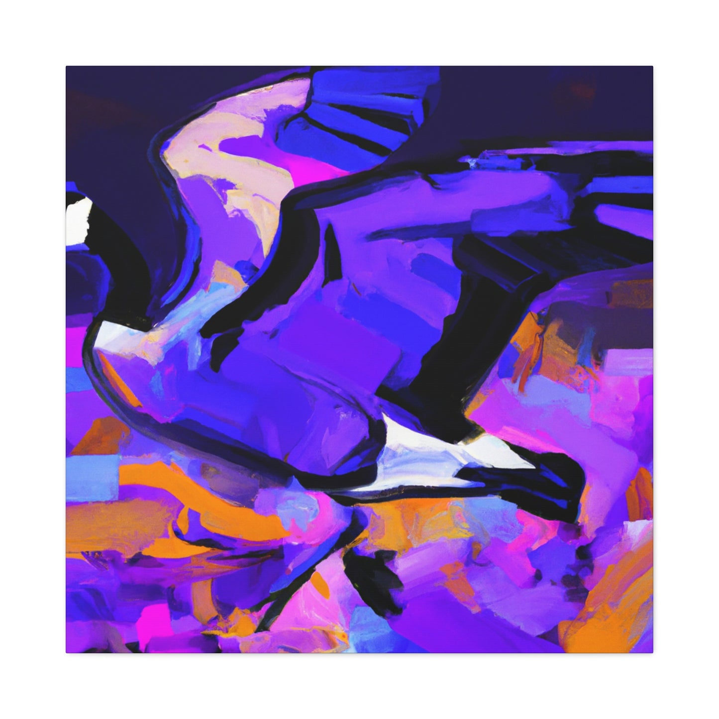 "Canada Goose in Flight" - Canvas