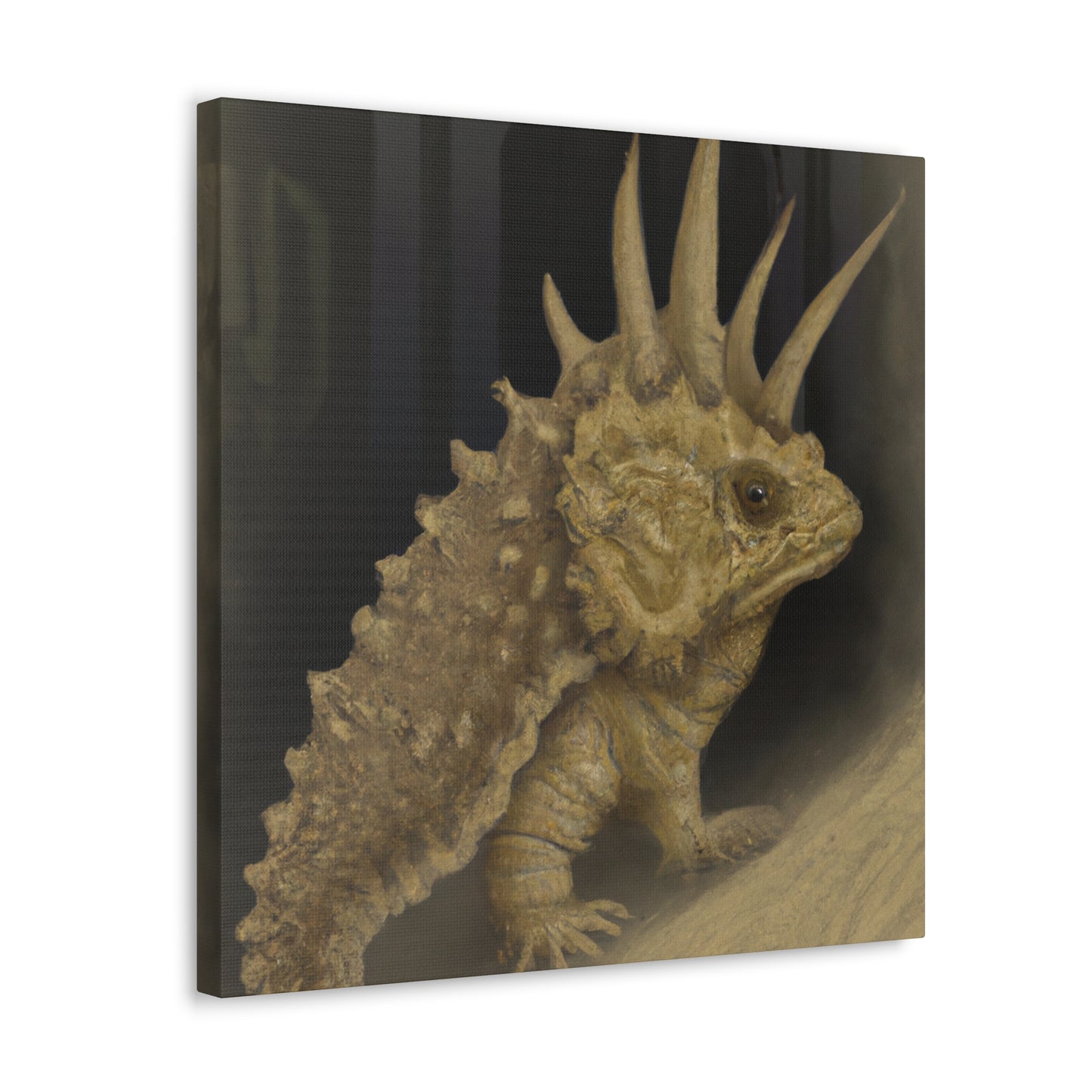 Horned Lizard Graffiti - Canvas