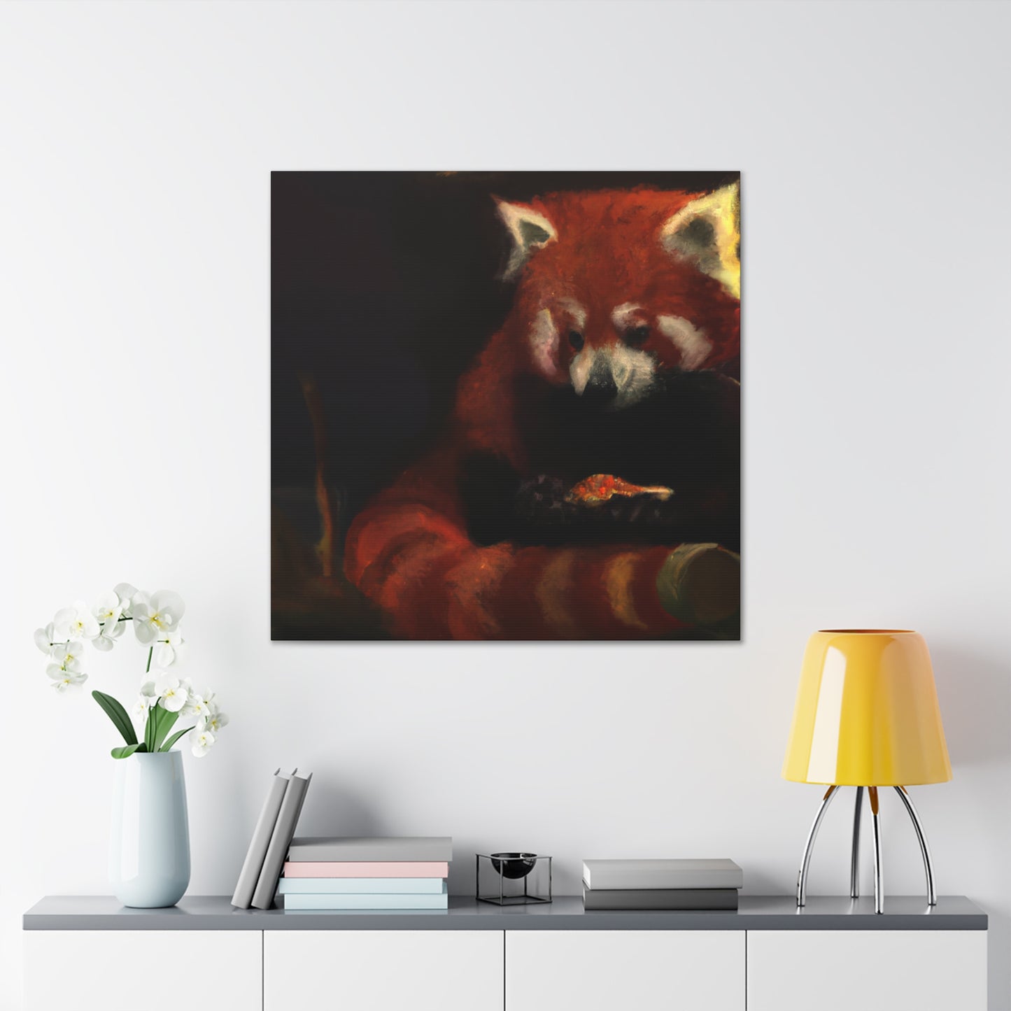 Red Panda Dreamscape - Canvas