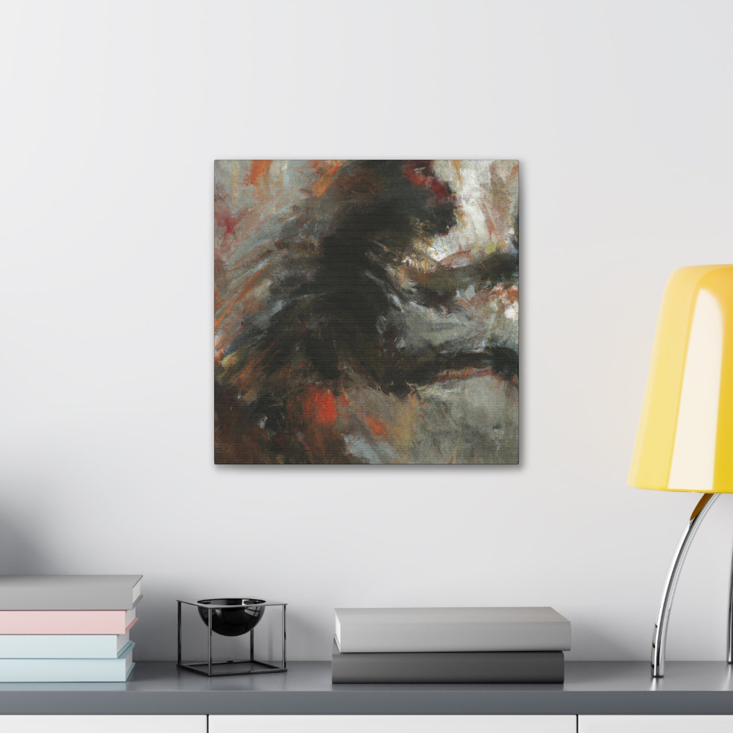 Monkeys in Moonlight. - Canvas