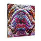 "Playful English Bulldog" - Canvas