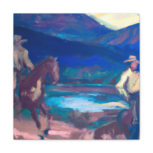 Western Landscape Dawn - Canvas