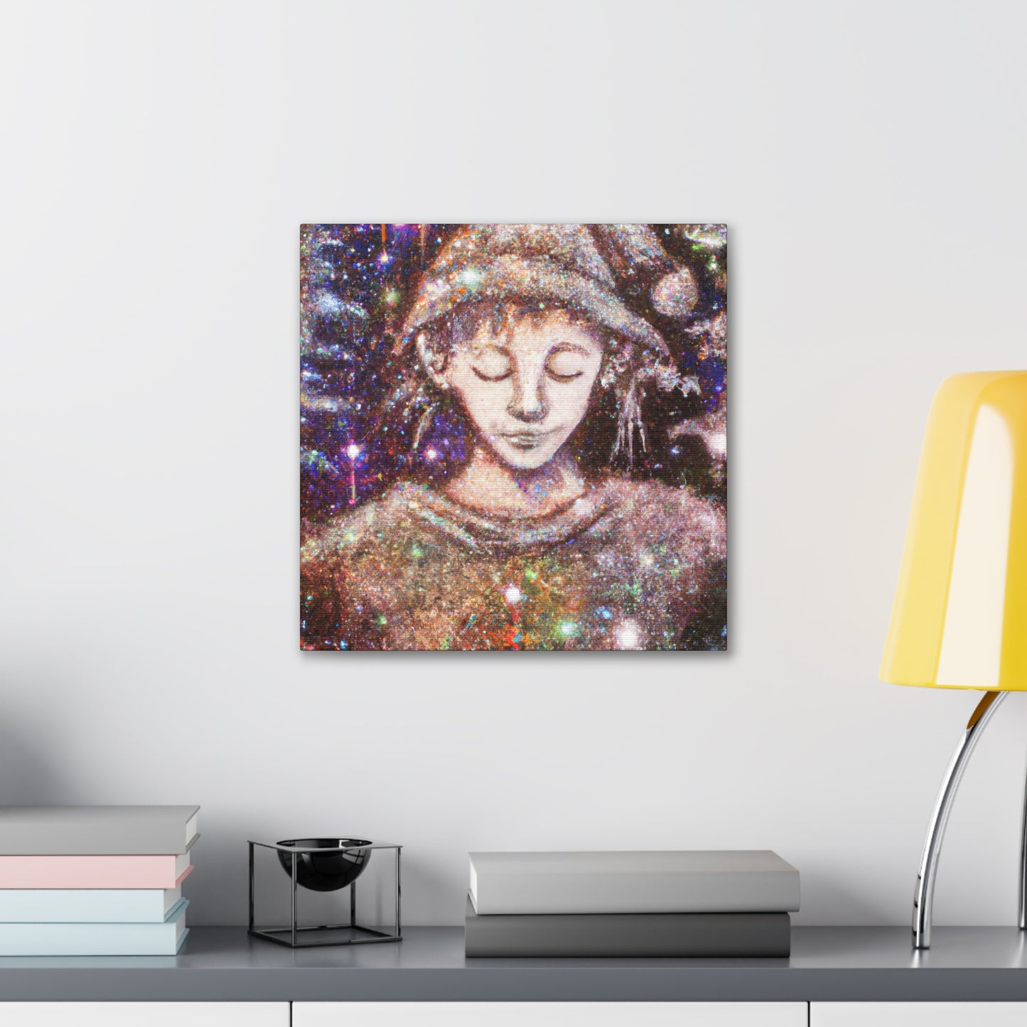 Elf in Pointillism - Canvas