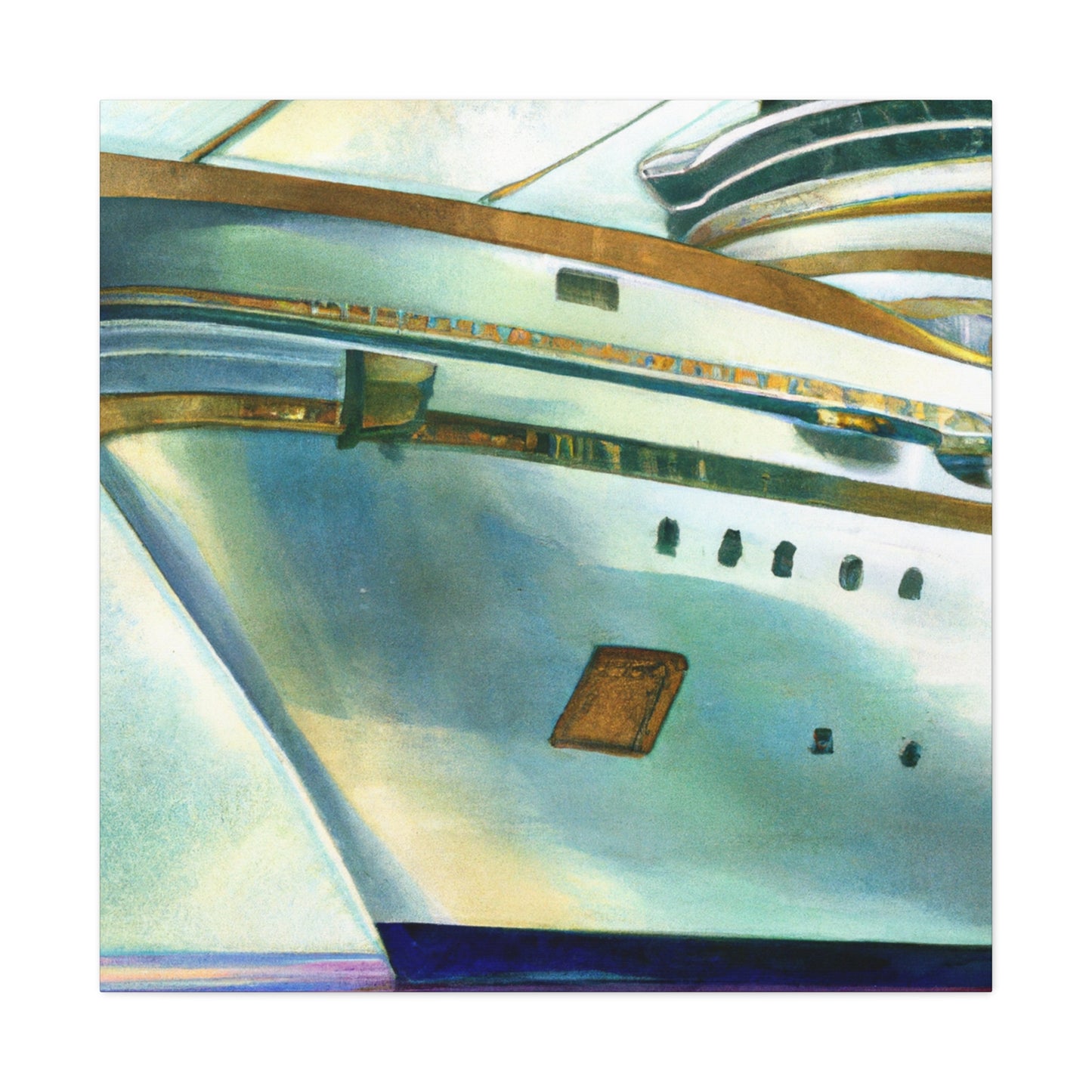 "Cruising on Luxury Ship" - Canvas