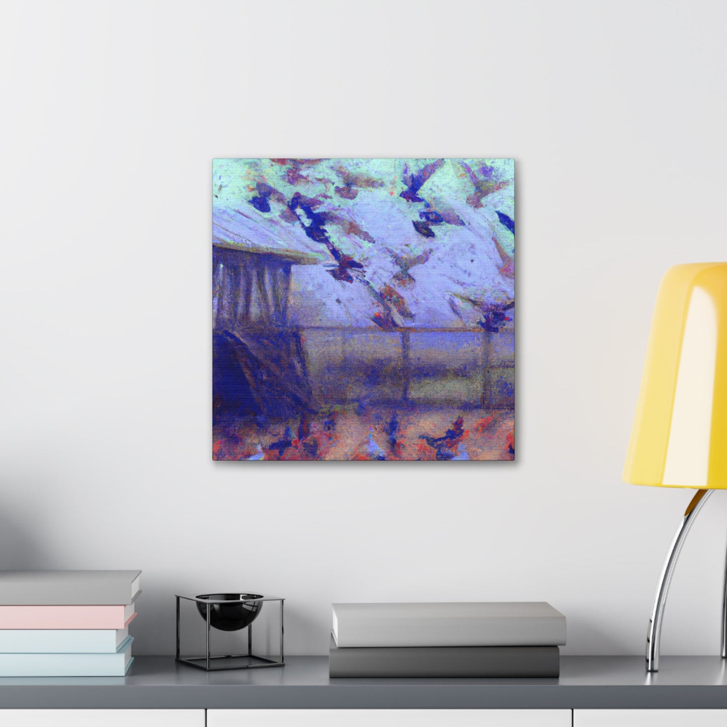 Pigeon in Flighty Hues - Canvas