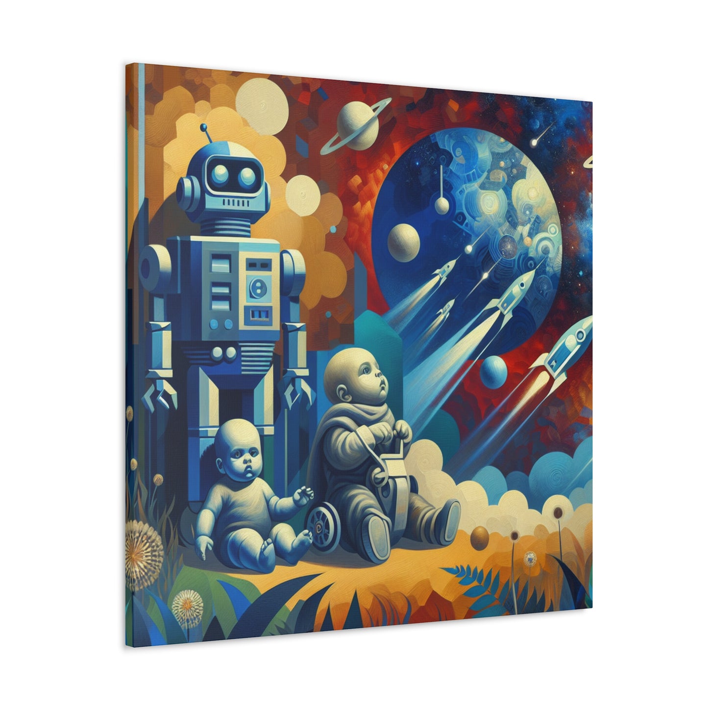 "Robotic Cosmo Explorations" - Canvas