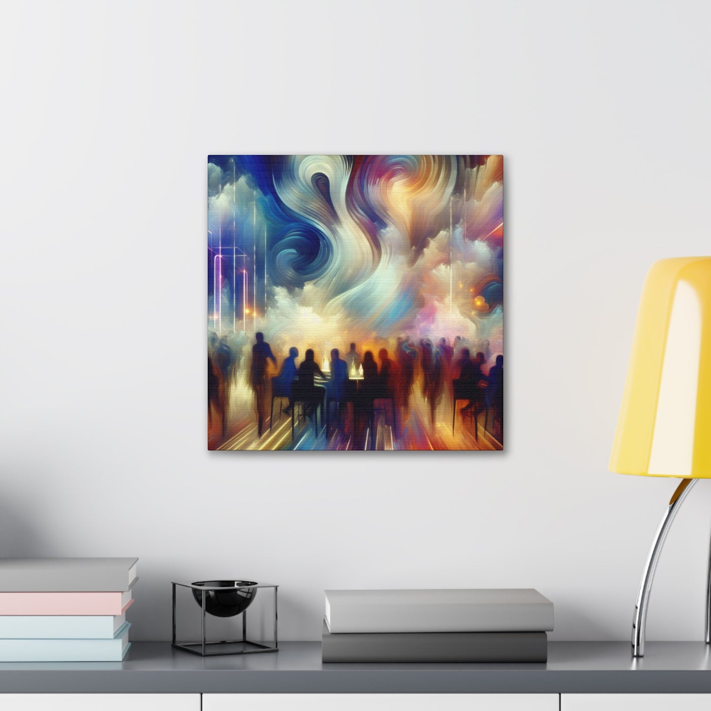 Velvet Elegance Ethereal Abstraction - Canvas