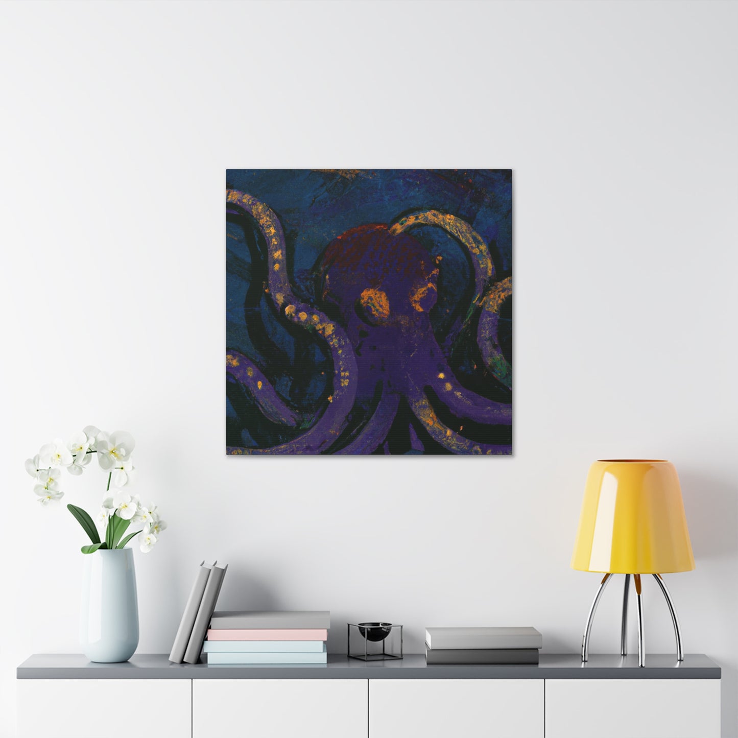 "Octopus Amongst Ruins" - Canvas