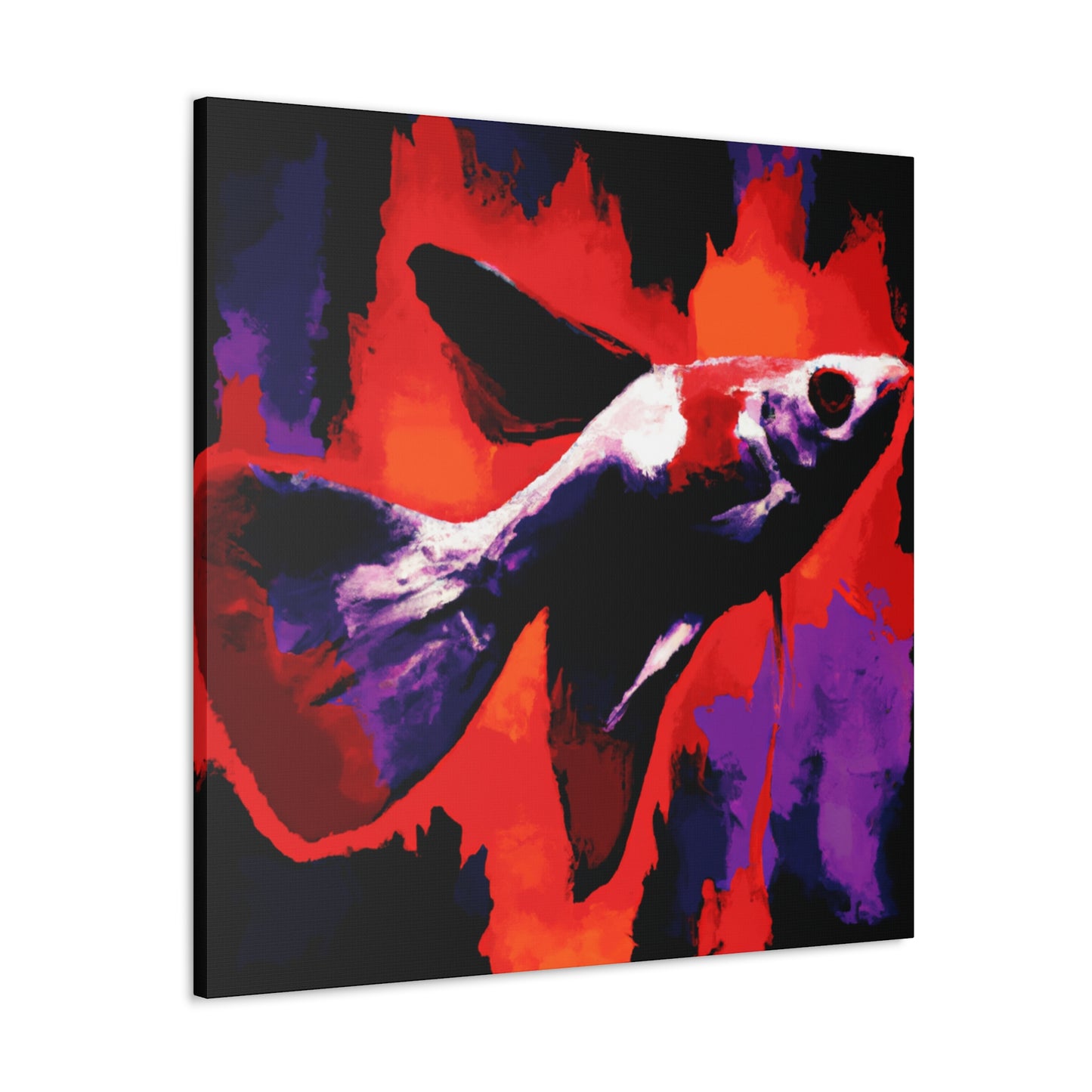 "Swordtail Pop Art Portrait" - Canvas