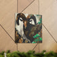 Majestic Rocky Bighorns - Canvas