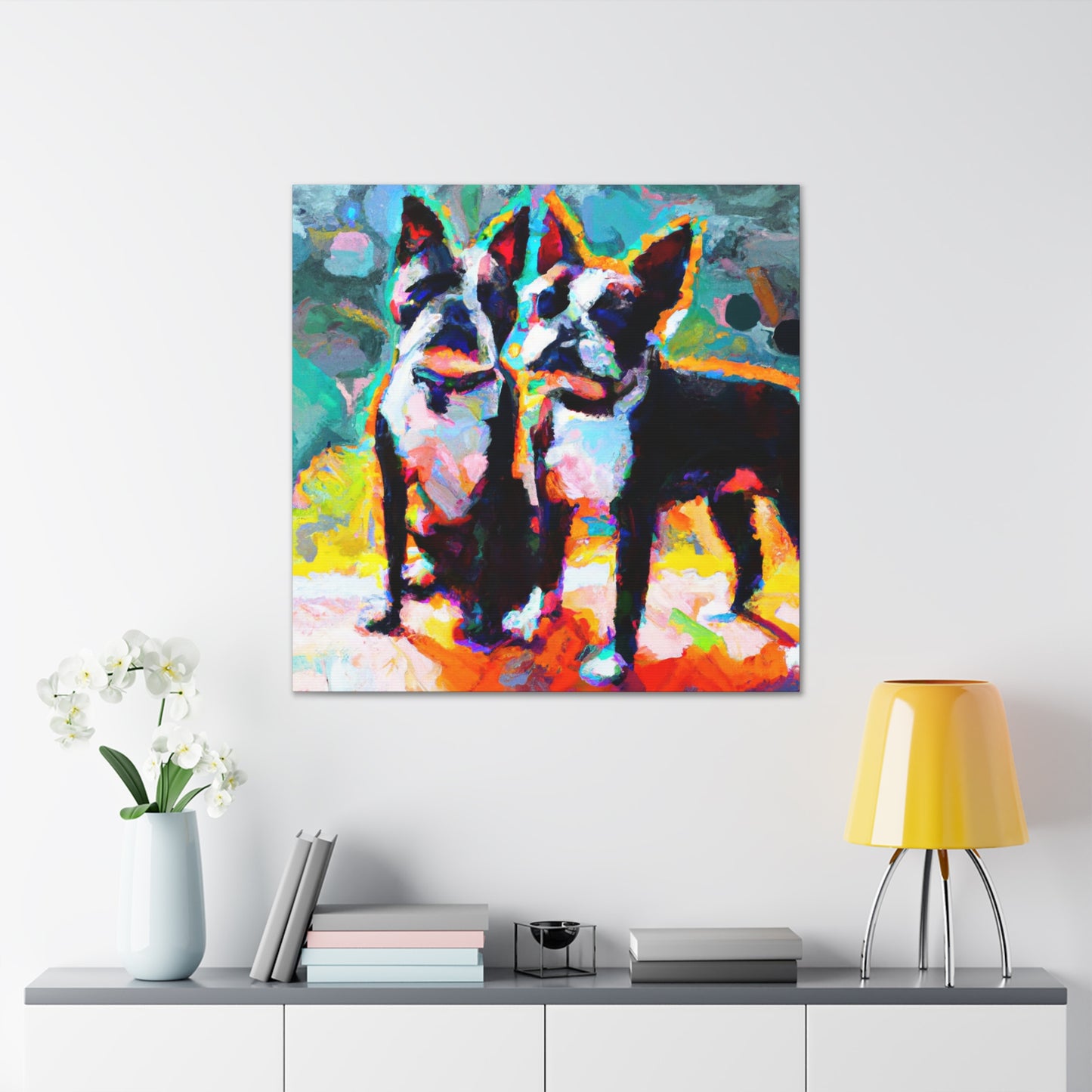 Boston Terrier Impression - Canvas