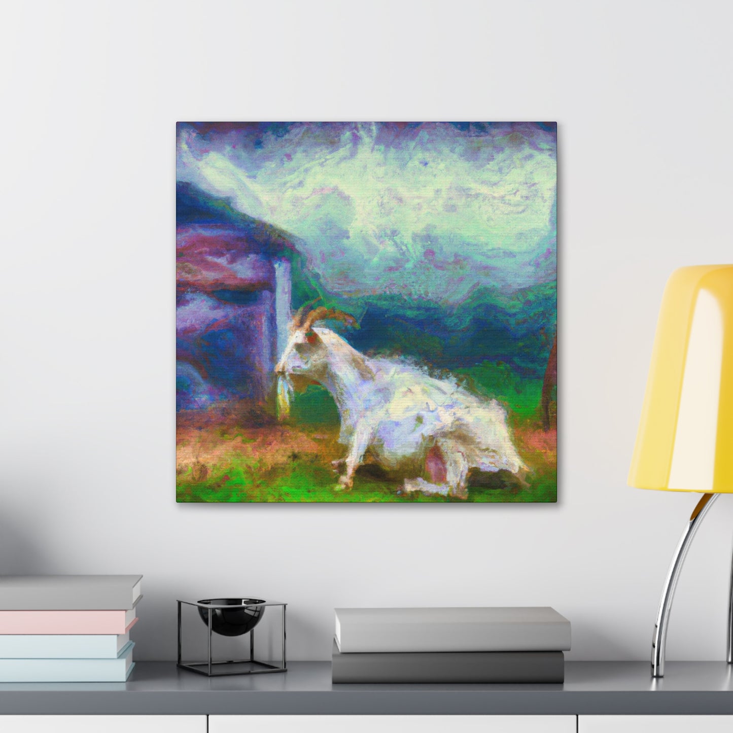 Goat in Impressionism - Canvas