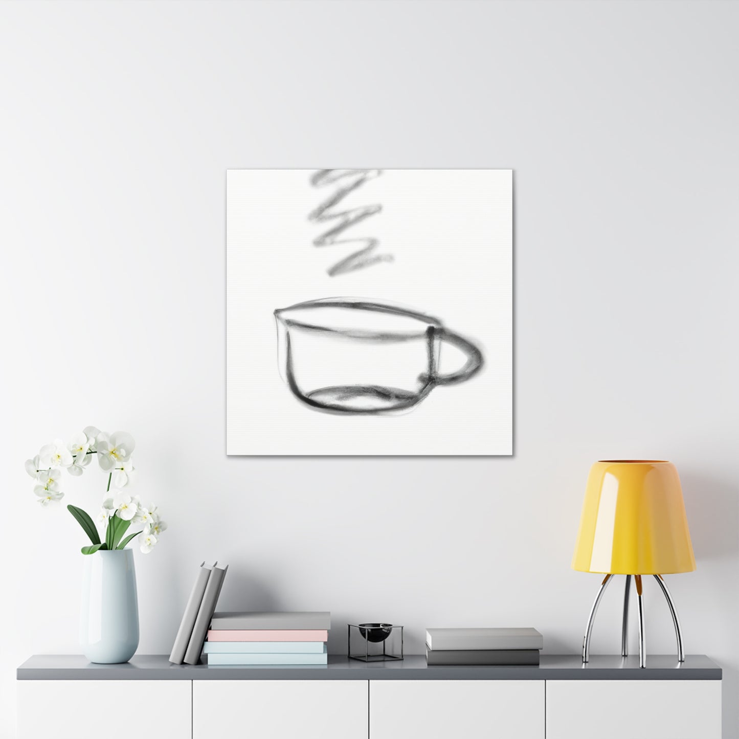 Coffee Cup Minimalism - Canvas