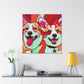 Corgis in Flowers Bloom - Canvas