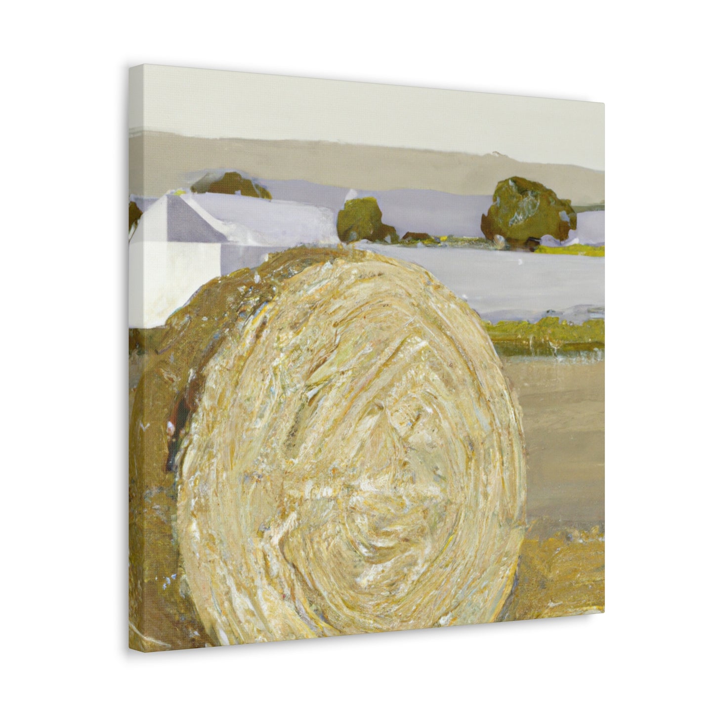 "Hay Bales in Golds" - Canvas